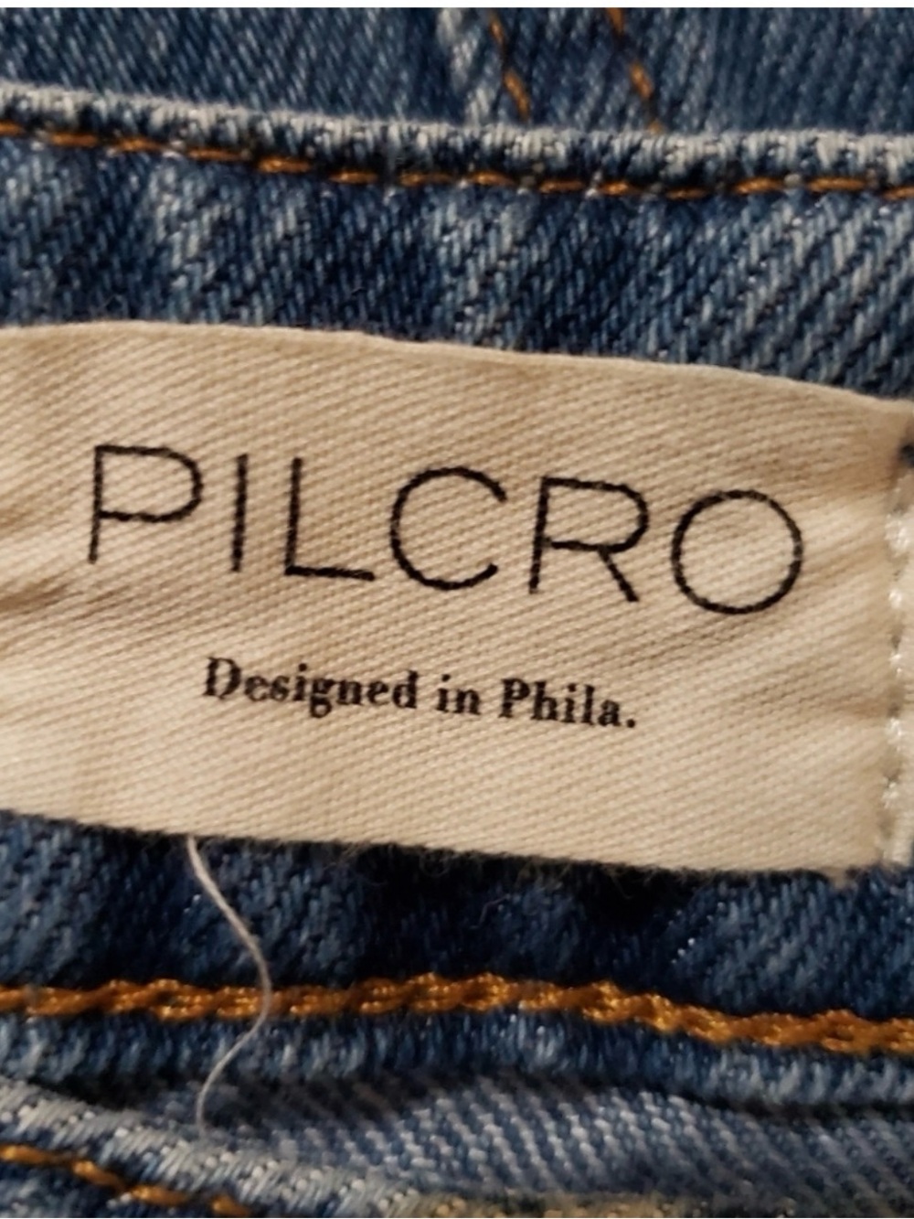 Pilcro straight denim button up skirt size 0 raw hem - Picture 3 of 4